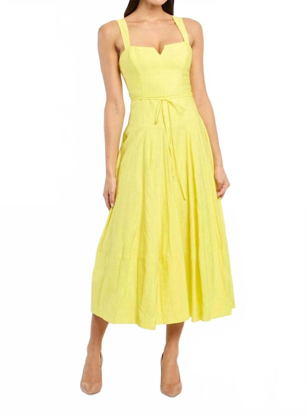 NEW CINQ A SEPT jerome midi dress in starfruit
